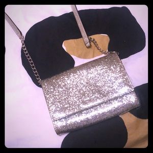 Gold Kate spade sparkle crossbody